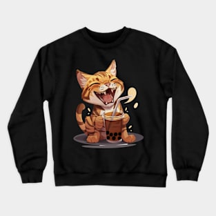 Cat's Boba Dreams Crewneck Sweatshirt